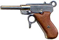 luger, gold grips